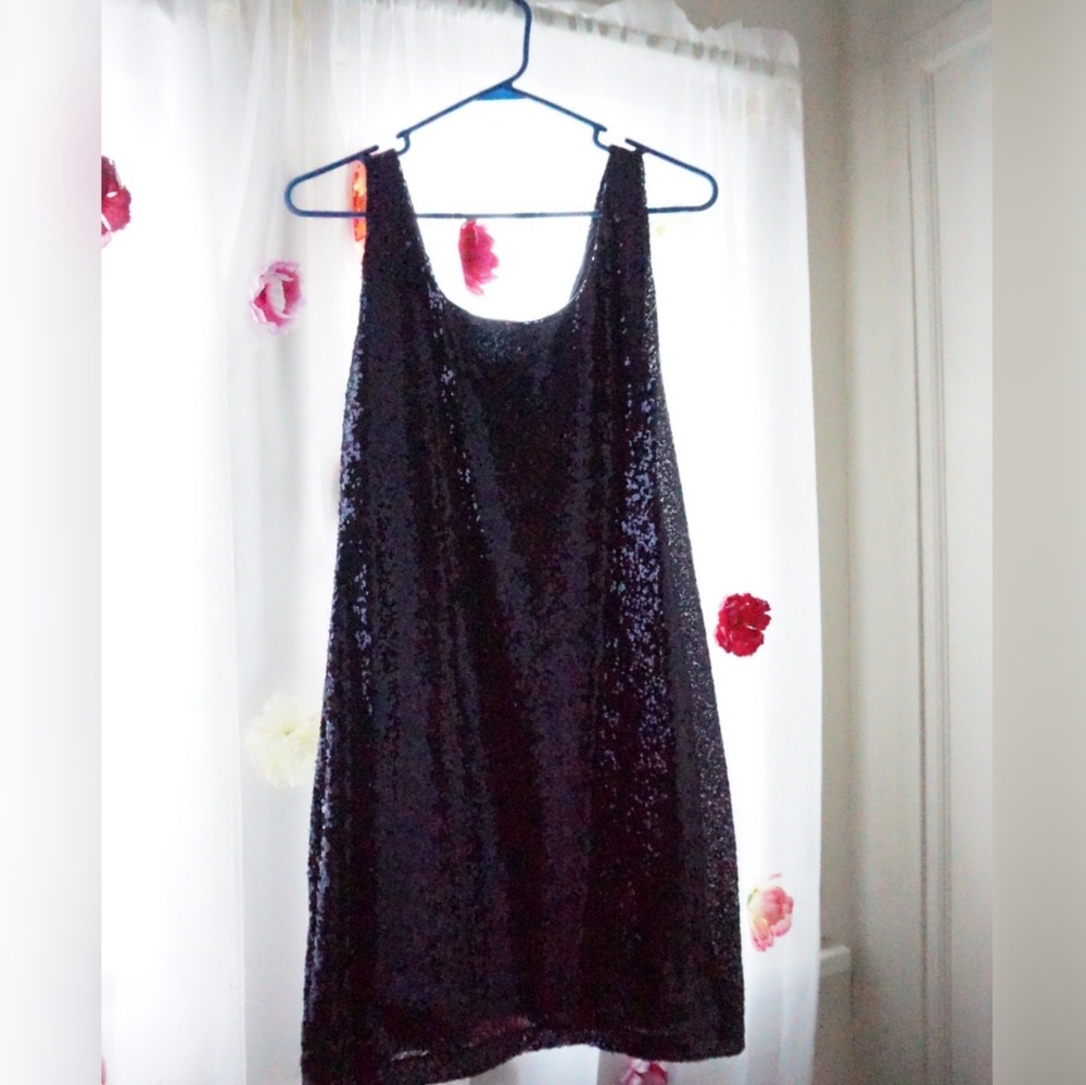 Navy Sequin Dress